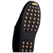 Hunter Navy Moccasin Tartan Collar Slipper