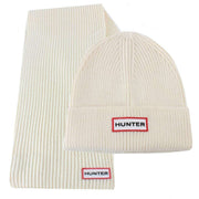 Hunter White Jura Scarf and Beanie Gift Set
