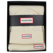 Hunter White Jura Scarf and Beanie Gift Set