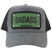 John Hatter Grey Badass Rubber Trucker Hat