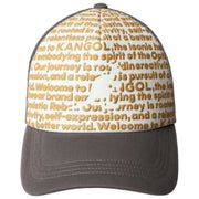 Kangol Grey Fine Print Trucker Hat
