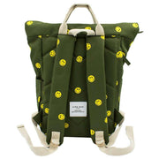 Kind Bag London Green Hackney Embroidered Medium Backpack