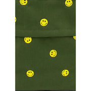 Kind Bag London Green Hackney Embroidered Medium Backpack