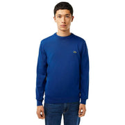 Lacoste Blue Organic Cotton Crew Neck Sweatshirt