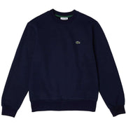Lacoste Navy Organic Brushed Cotton Sweatshirt