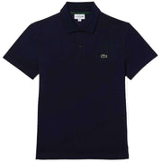 Lacoste Navy Regular Fit Stretch Organic Cotton Polo Shirt