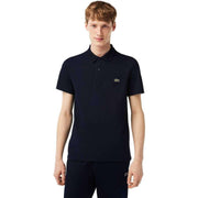 Lacoste Navy Regular Fit Stretch Organic Cotton Polo Shirt