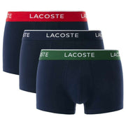 Lacoste Navy Stretch Cotton 3 Pack Trunks