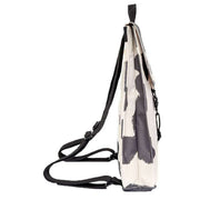 Lefrik Cream Handy Mini Printed Cow Backpack