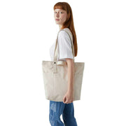 Lefrik Cream Raw Tote Bag