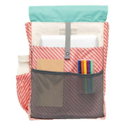 Lefrik Green Handy Block Stripes Backpack