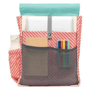 Lefrik Green Handy Mini Block Stripes Backpack