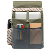 Lefrik Green Scout Stripes Backpack
