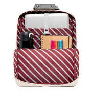 Lefrik Grey Daily 13" Stripes Concrete Block Backpack