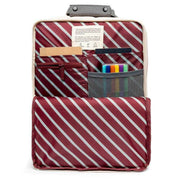 Lefrik Grey Daily 13" Stripes Concrete Block Backpack