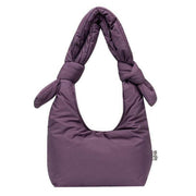 Lefrik Purple Biwa Puffy Mini Shoulder Bag