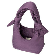 Lefrik Purple Biwa Puffy Mini Shoulder Bag