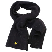 Lyle & Scott Black Donegal Scarf and Beanie Gift Set