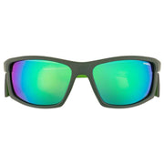 O'Neill Green 9018 2.0 High Wrap Performance Sports Sunglasses