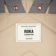 Roka Beige Canfield B Medium Recycled Nylon Backpack
