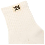 Roka Beige Windsor Solid Crew Socks
