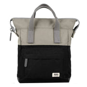 Roka Black Bantry B Small Creative Waste Two Tone Recycled Canvas Backpack