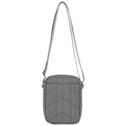 Roka Black Bond Mixed Hickory Recycled Canvas Crossbody Bag