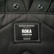Roka Black Canfield B Medium All Black Recycled Canvas Backpack