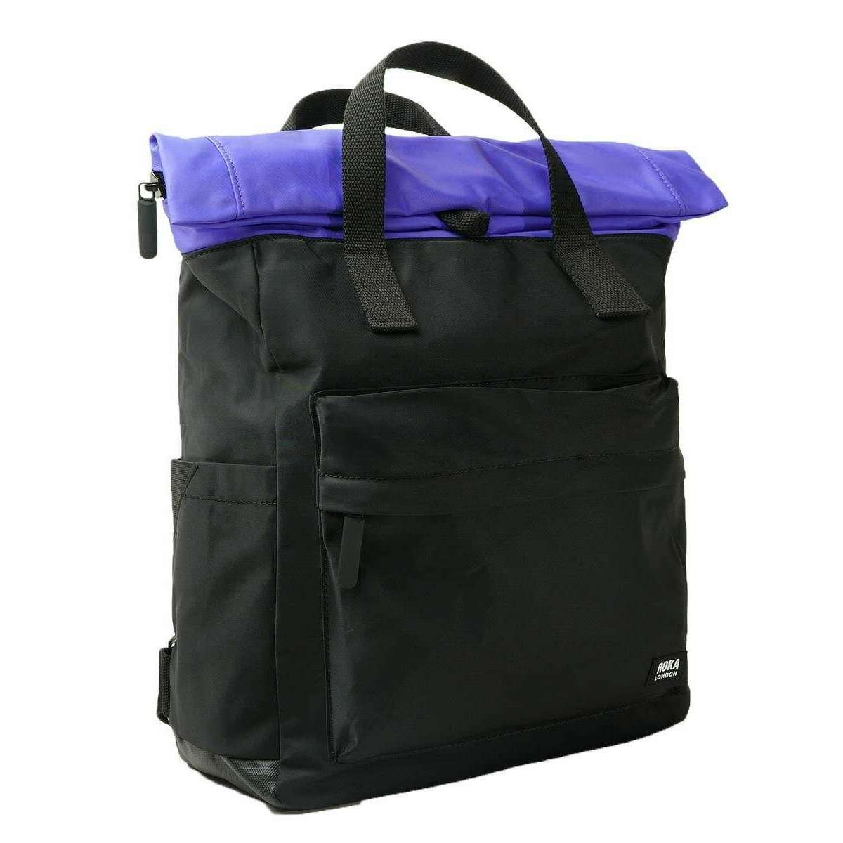 Roka Black Canfield B Medium Creative Waste Two Tone Recycled Nylon ...