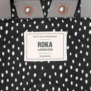 Roka Black Canfield B Medium Drizzle Recycled Canvas Backpack
