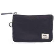 Roka Black Carnaby Small Recycled Nylon Ripstop Wallet