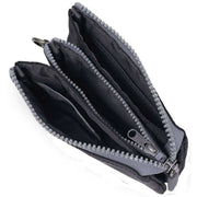 Roka Black Carnaby Small Recycled Nylon Ripstop Wallet