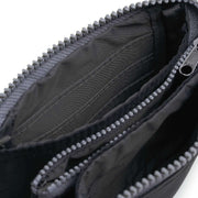 Roka Black Carnaby Small Recycled Nylon Ripstop Wallet