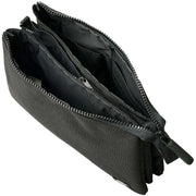 Roka Black Carnaby XL All Black Recycled Canvas Crossbody Bag