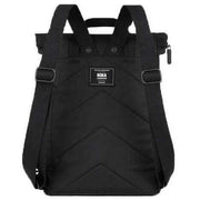 Roka Black Finchley A All Black Medium Recycled Canvas Backpack