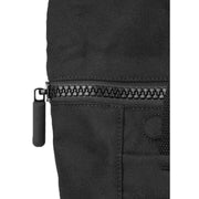 Roka Black Finchley A All Black Medium Recycled Canvas Backpack