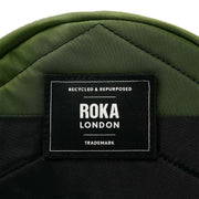 Roka Black Paddington B Small Creative Waste Two Tone Recycled Nylon Crossbody Bag