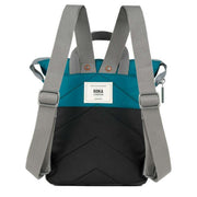 Roka Blue Bantry B Small Creative Waste Two Tone Recycled Nylon Backpack