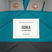 Roka Blue Bantry B Small Creative Waste Two Tone Recycled Nylon Backpack