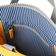 Roka Blue Bantry B Small Hickory Stripe Recycled Canvas Backpack