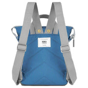 Roka Blue Bantry B Small Recycled Canvas Backpack