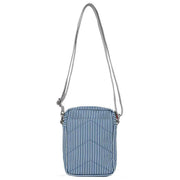 Roka Blue Bond Hickory with Red Recycled Canvas Crossbody Bag