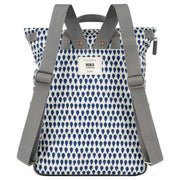 Roka Blue Canfield B Medium Denim Rain Recycled Canvas Backpack