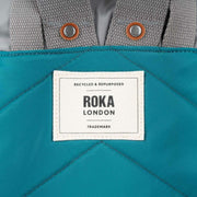 Roka Blue Canfield B Small Creative Waste Colour Block Recycled Nylon Backpack