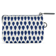 Roka Blue Carnaby Small Denim Rain Recycled Canvas Wallet