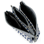 Roka Blue Carnaby Small Denim Rain Recycled Canvas Wallet