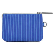 Roka Blue Carnaby Small Recycled Canvas Wallet