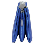 Roka Blue Carnaby Small Recycled Canvas Wallet