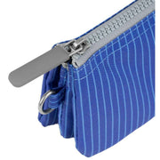 Roka Blue Carnaby Small Recycled Canvas Wallet