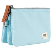 Roka Blue Carnaby Small Recycled Canvas Wallet